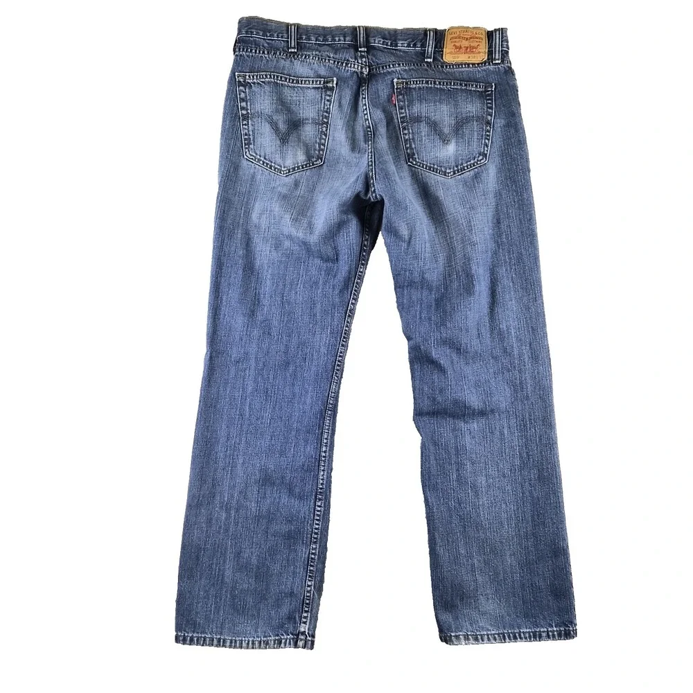 Levis 559 Relaxed Straight Jeans Mens 38x32 Blue Denim Medium Wash Cotton Y2K